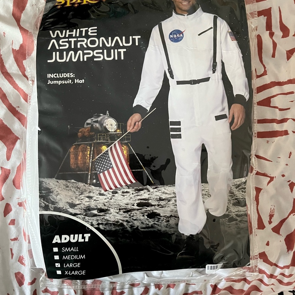 White Astronaut Jumpsuit Costume